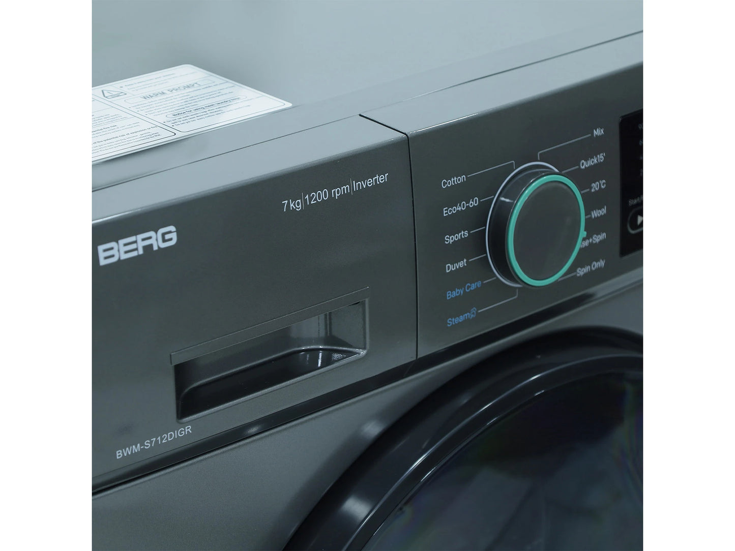 Լվացքի մեքենա BERG BWM-S712DIGR